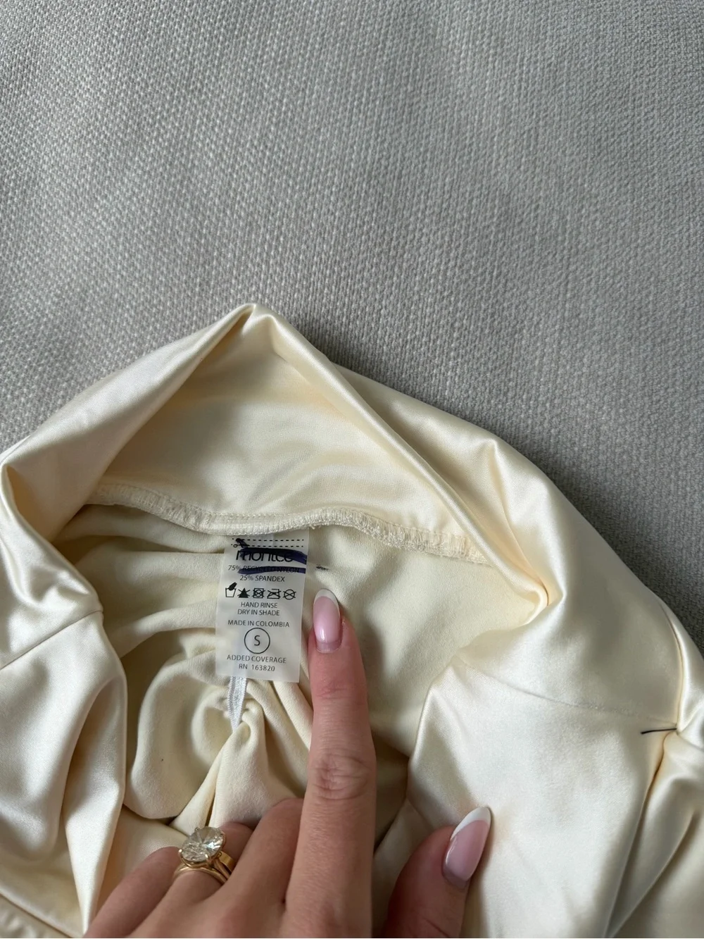 Montce Cream Silkie High Rise Bottoms